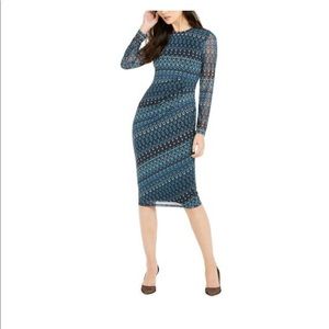 INC womens teal dress